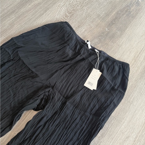 Vince Women’s Crinkled Textured Black Dress Pants - New with Tags - Picture 2 of 6
